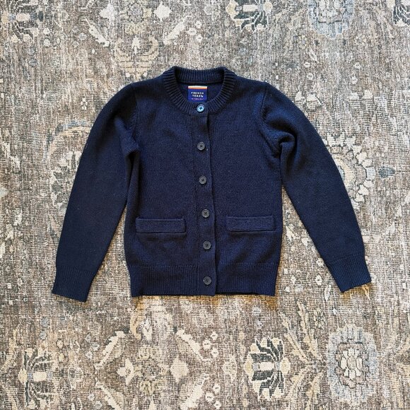French Toast Navy Girl's Cardigan • size small 6/6x • Navy - Picture 1 of 8
